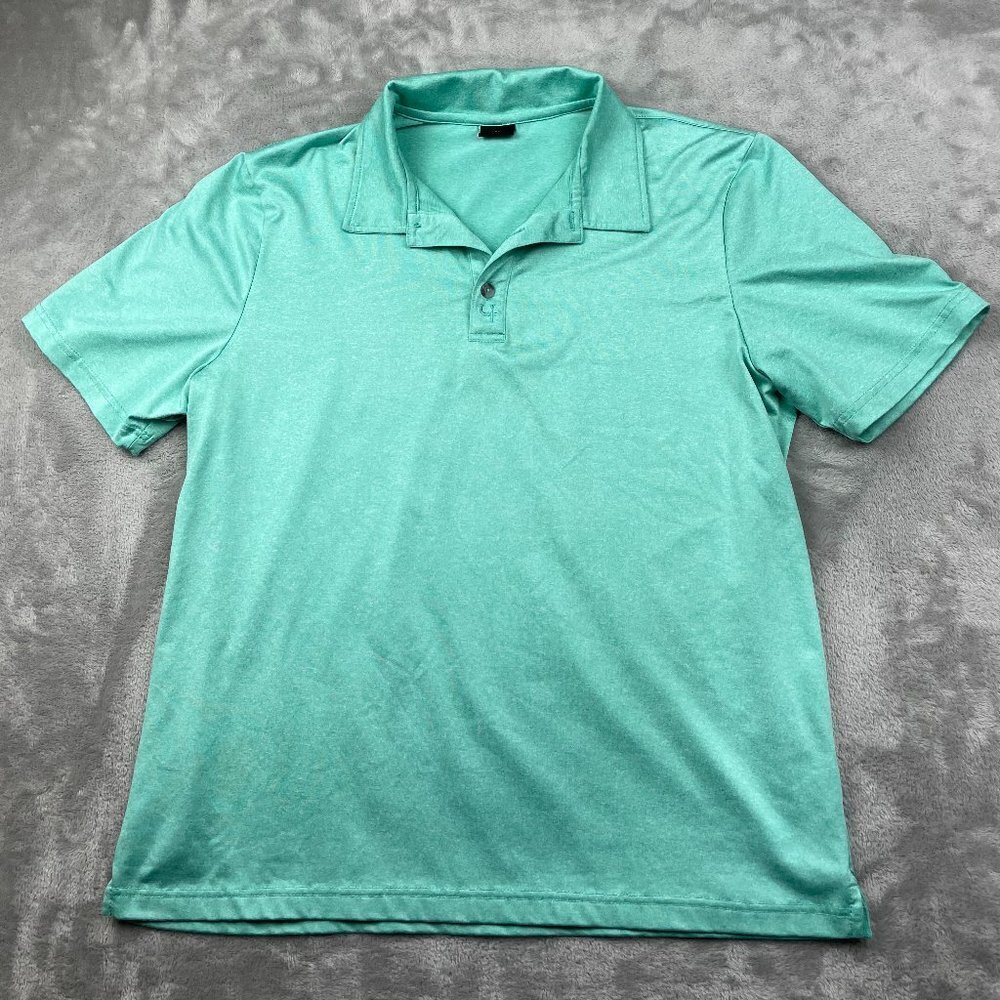 Short Par 4 Golf Short Sleeve Polo Shirt Men's Size Large